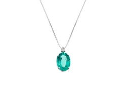 Collana oro 750‰ con smeraldo e diamanti Selezione zanolli