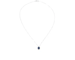 Collana oro 750‰ con zaffiro e diamanti Selezione zanolli