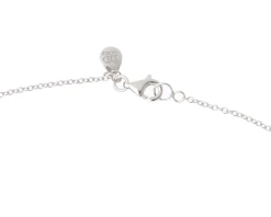 Collana oro 750‰ e ciondolo con diamanti ct. 0,50 e zaffiro rosa ct. 0,70 Davite & delucchi