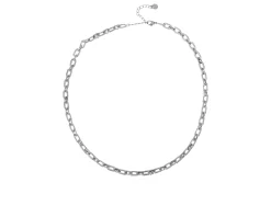 Collana ottone finitura rodio e zirconi Sovrani
