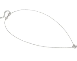 Collana petit sparkle argento quadrifoglio e zirconi Nomination