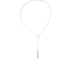 Collana seta argento dorato fiammifero martellato Selezione zanolli