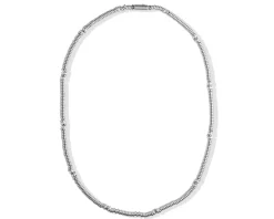Collana uomo acciaio ad anelli con chiusura calamita Liu jo