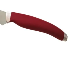 Coltello filetto teknica acciaio con manico rosso Berkel