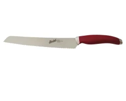 Coltello pane teknica acciaio con manico rosso Berkel