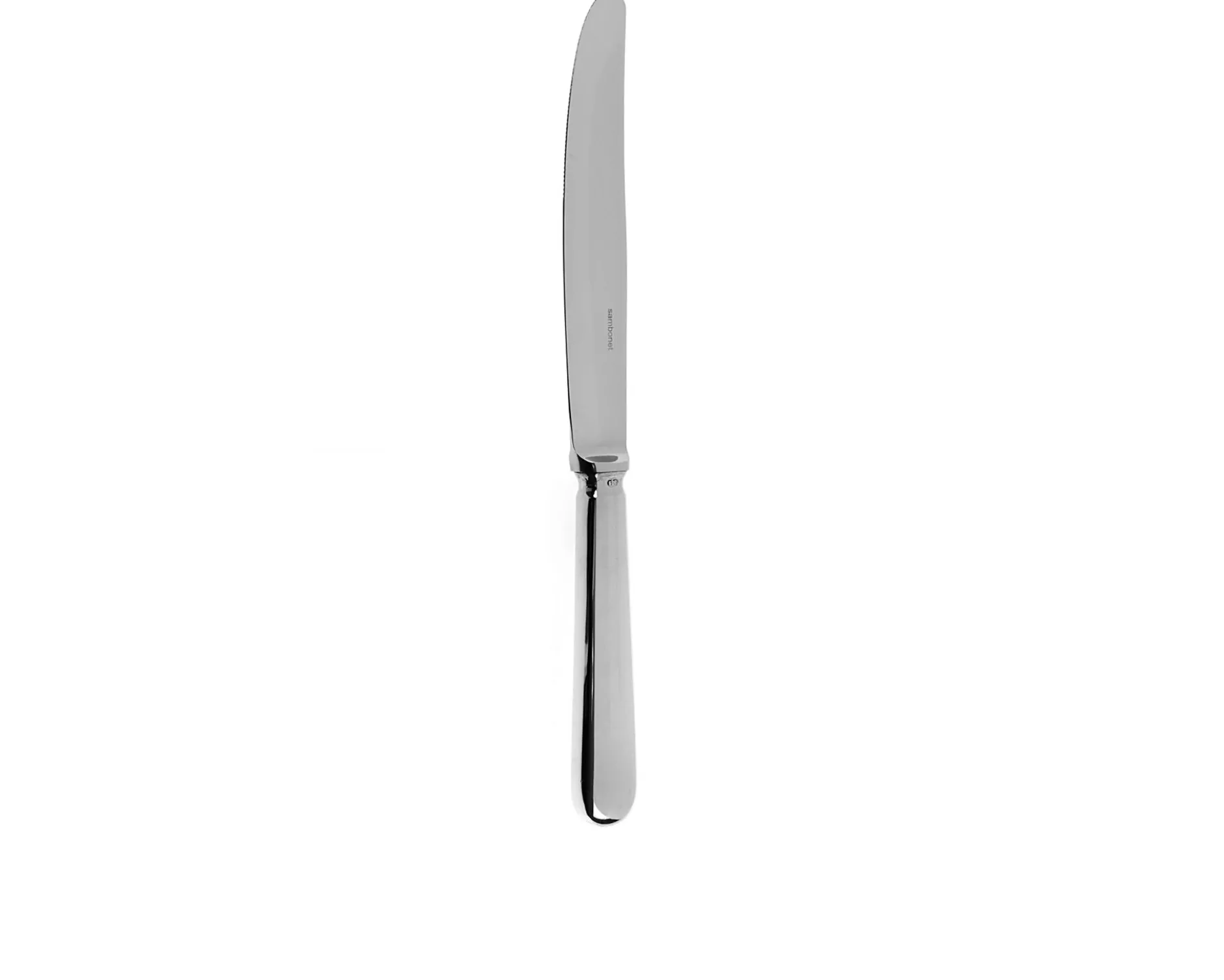 Coltello tavola baguette alpacca argentata con manico cavo Sambonet