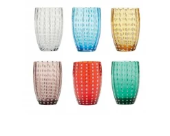 Confezione di bicchieri tumbler perle 6 pezzi assortiti Zafferano