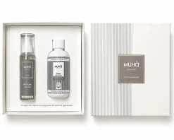 Confezione regalo bucato con spray fiori di cotone Muhà