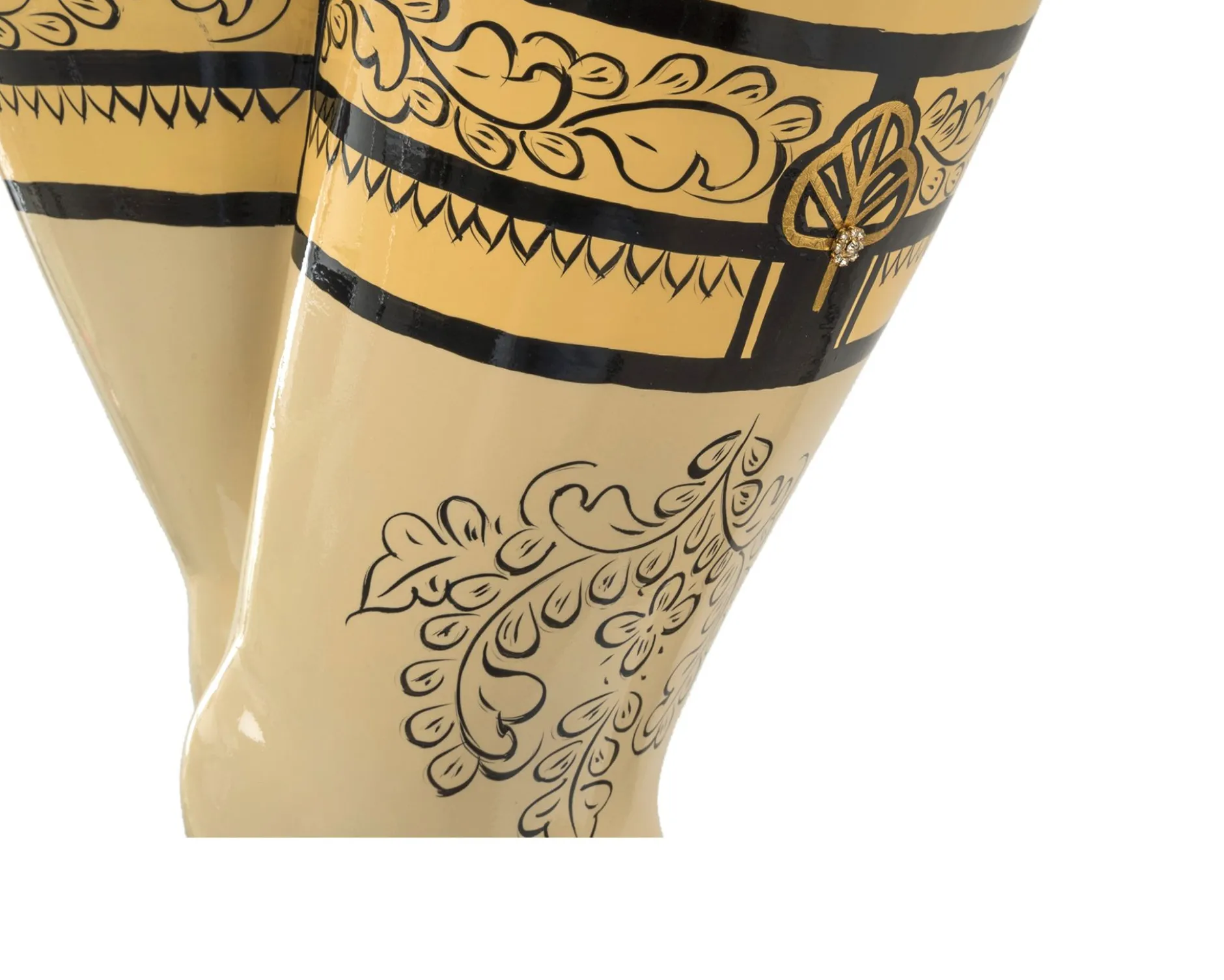 Console table lady's legs dipinta a mano Tom's drag