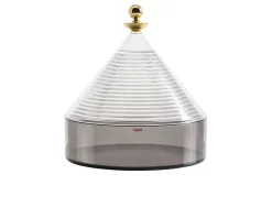 Contenitore da tavola trullo cristallo e fumè Kartell