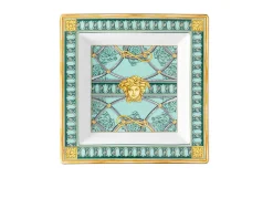 Coppa quadra la scala del palazzo porcellana verde Versace