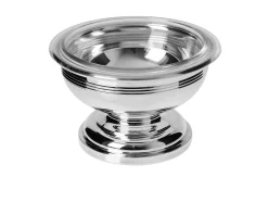 Coppetta macedonia silver plated e vetro Selezione zanolli