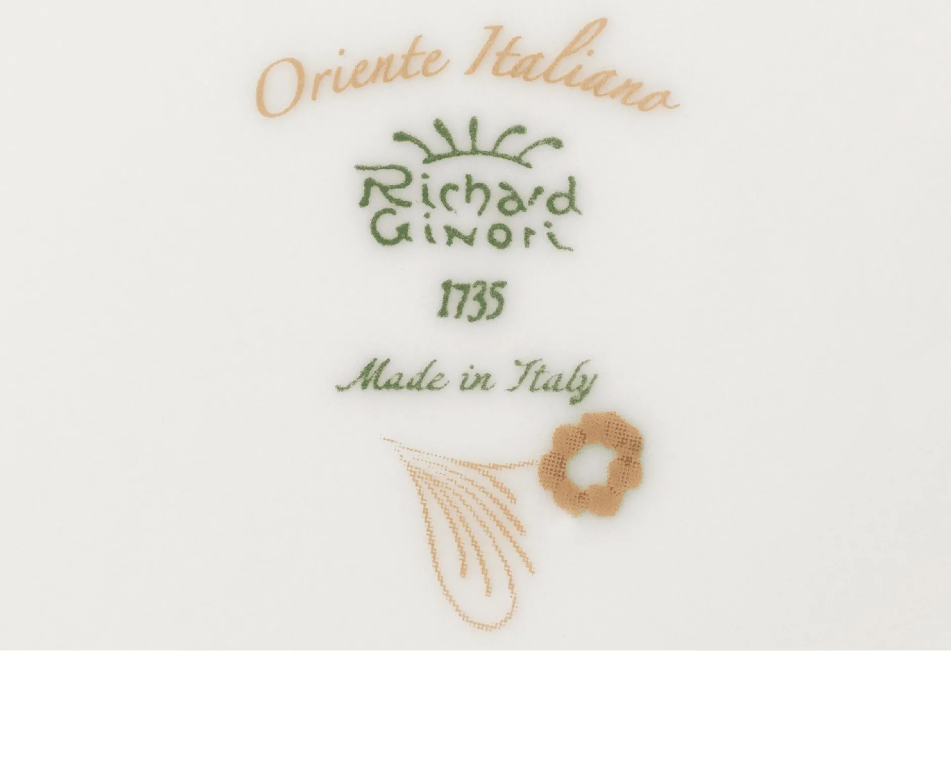 Coppetta oriente italiano aurum porcellana Richard ginori