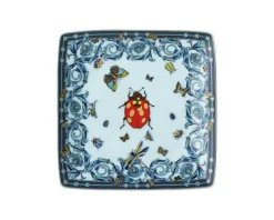 Coppetta quadra le jardin anniversary porcellana blue Versace