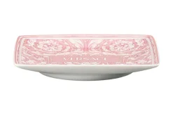 Coppetta quadra piana barocco rose porcellana Versace