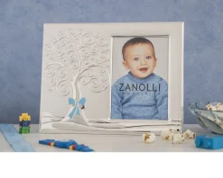 Cornice albero della vita argento pvd celeste Selezione zanolli