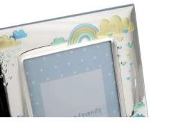 Cornice forever friends argento pvd orsetto e nuvolette celeste Selezione zanolli