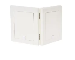 Cornice orsetti celesti argento pvd con kit per le impronte Selezione zanolli