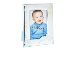 Cornice orsetto sleepy argento pvd con decorazione celeste Selezione zanolli