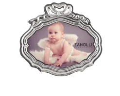 Cornice ovale nastrino argento in stile 700 Selezione zanolli