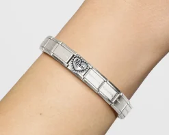 Cuore mom vintage composable acciaio e argento Nomination
