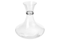 Decanter cristallo con fascia argentata Selezione zanolli
