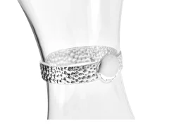 Decanter cristallo con fascia argentata Selezione zanolli