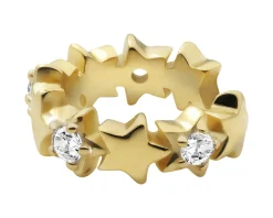 Ear cuff argento dorato stella con zirconi Liu jo