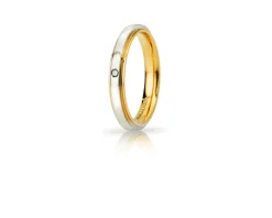 Fede cassiopea oro 750‰ con diamante Unoaerre