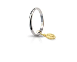 Fede francesina oro 750‰ oro bianco Unoaerre
