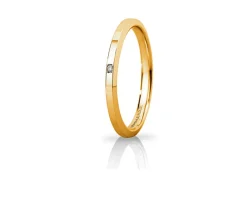 Fede hydra oro 750‰ con diamante Unoaerre
