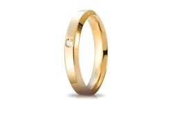 Fede hydra oro 750‰ con diamante Unoaerre