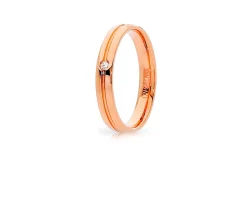 Fede lyra oro 750‰ con diamante Unoaerre