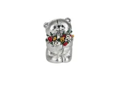 Figurina orsetto forever friends con mazzolino di fiori Selezione zanolli