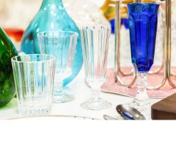 Flute champagne dolce vita blu Mario luca giusti