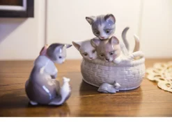 Gattini curiosi porcellana Lladro'