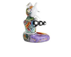 Gatto yoga sadhu s dipinto a mano Tom's drag