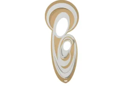 Icona maternità oro trasparente e bianco marmo Arti & mestieri