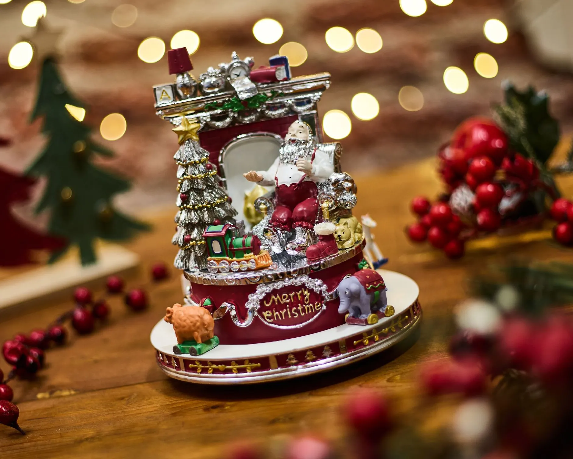Idea regalo natale giostra musicale babbo natale Selezione zanolli