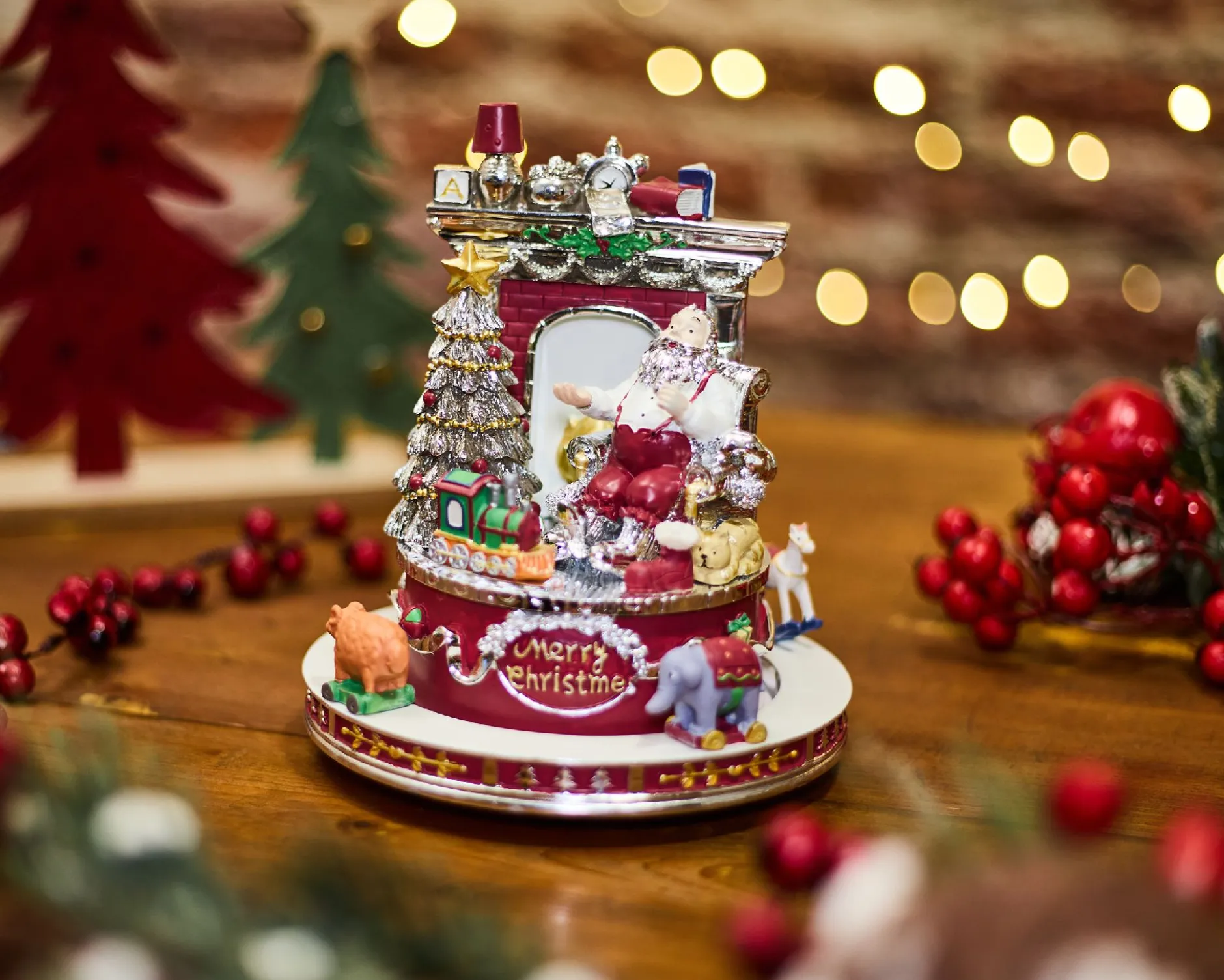 Idea regalo natale giostra musicale babbo natale Selezione zanolli