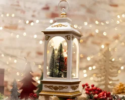 Idea regalo natale lanterna babbo natale rossa Selezione zanolli