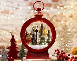 Idea regalo natale lanterna slitta rossa Selezione zanolli