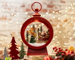 Idea regalo natale lanterna slitta rossa Selezione zanolli