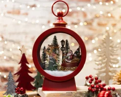 Idea regalo natale lanterna slitta rossa Selezione zanolli
