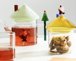 Idea regalo natale teiera babbo natale tappo verde Ichendorf