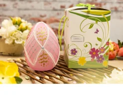 Idea regalo pasqua uovo luminoso decorato rosa con luce led Selezione zanolli