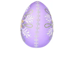 Idea regalo pasqua uovo luminoso decorato viola con luce led Selezione zanolli