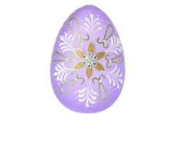 Idea regalo pasqua uovo luminoso decorato viola con luce led Selezione zanolli