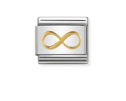 Infinito composable acciaio e oro Nomination