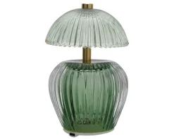 Lampada a led in vetro con ricarica usb verde Selezione zanolli